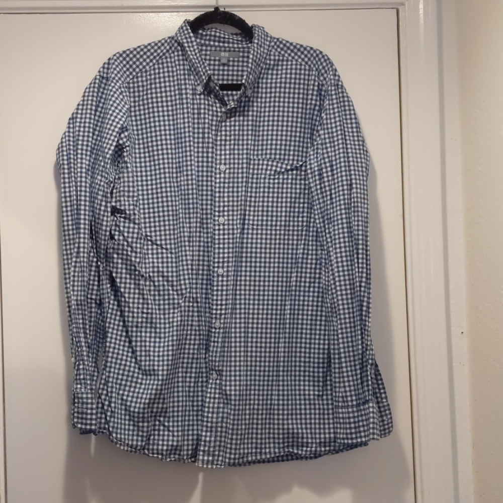 Gingham button down shirt